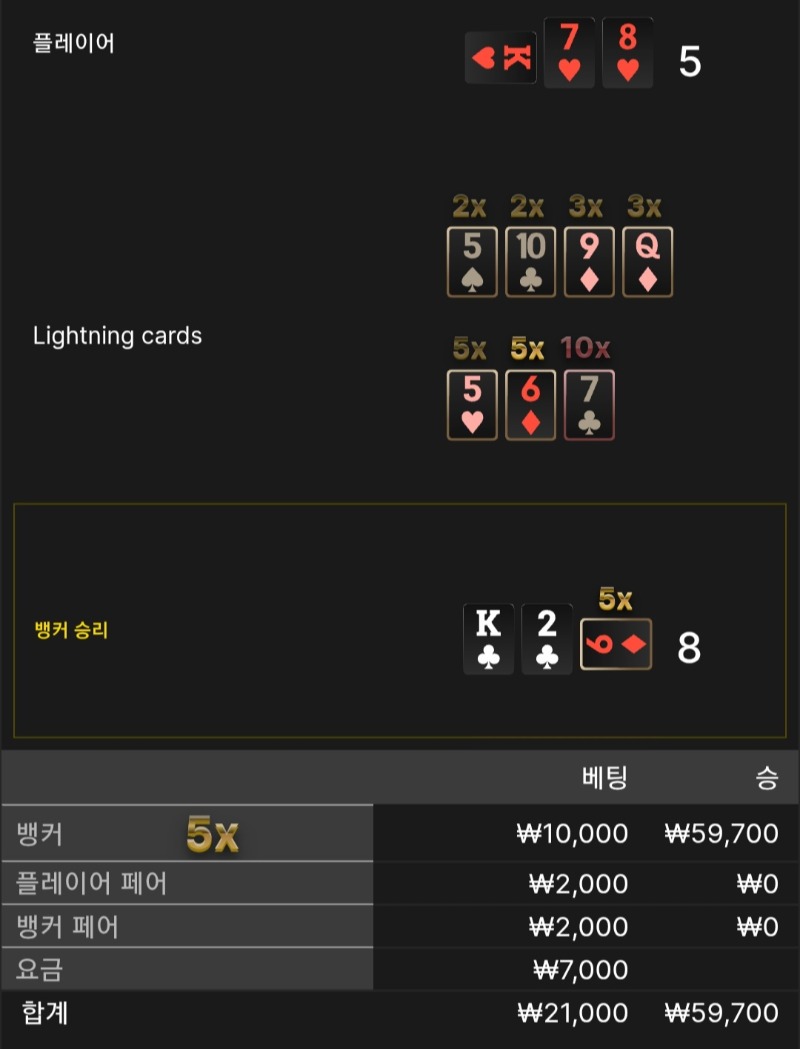 라이트닝 3승 ●●●