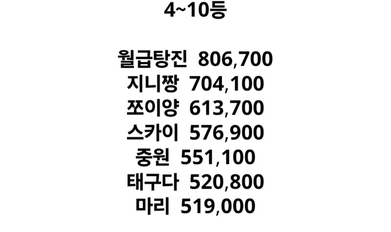 수익왕 5등 감사합니다