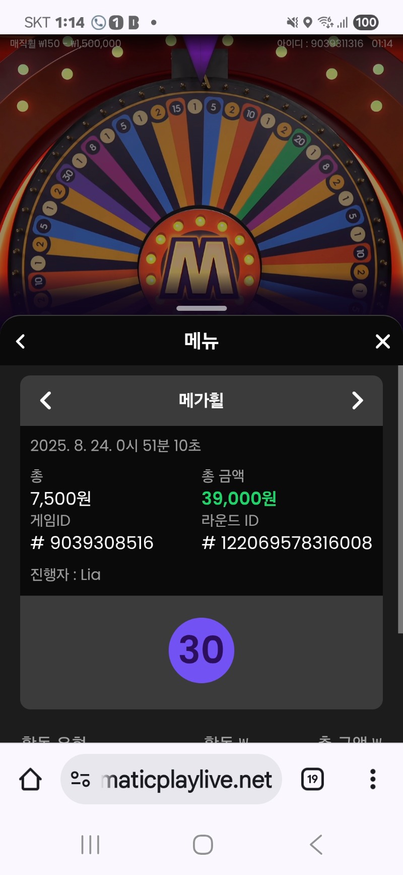 메가휠3승