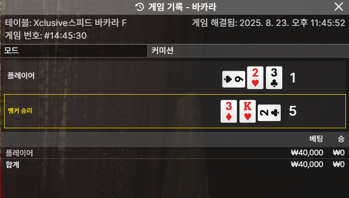 바카라 패 3
