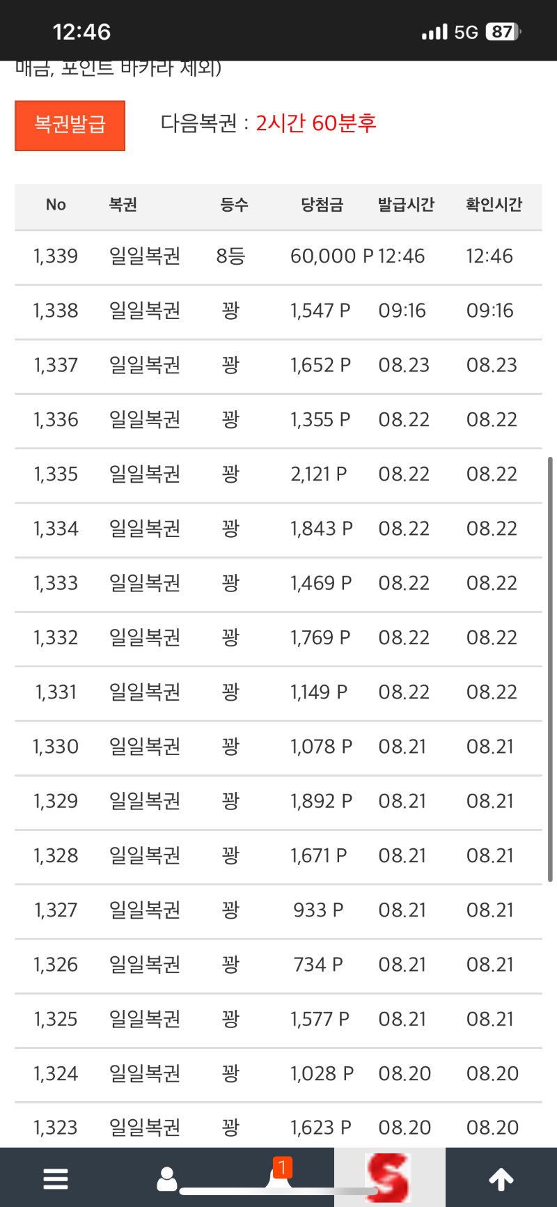 일복 8등 ㅎ