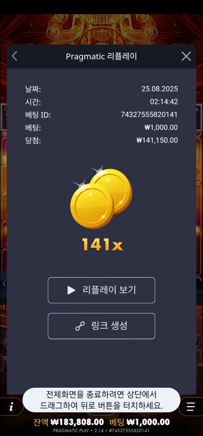 카지노헤이스트 141배