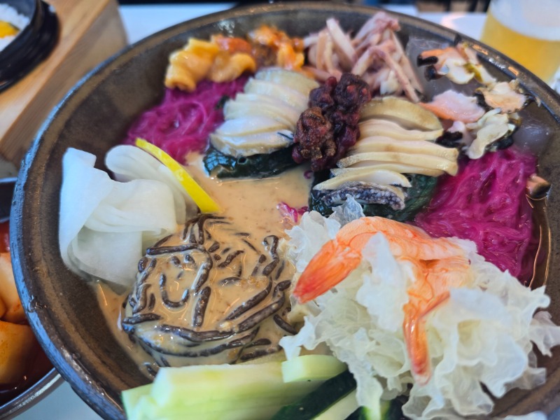 아점은 함덕에 전복설렁탕 이랑 물회♡