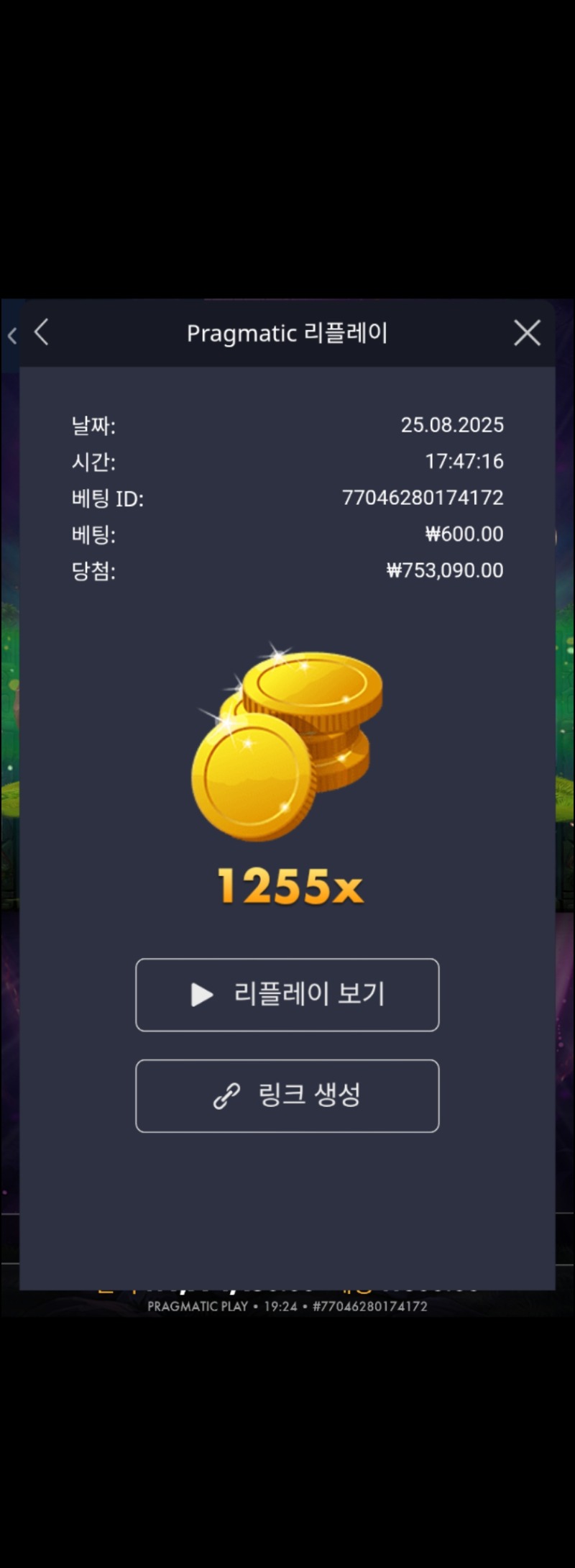 멀린1255배