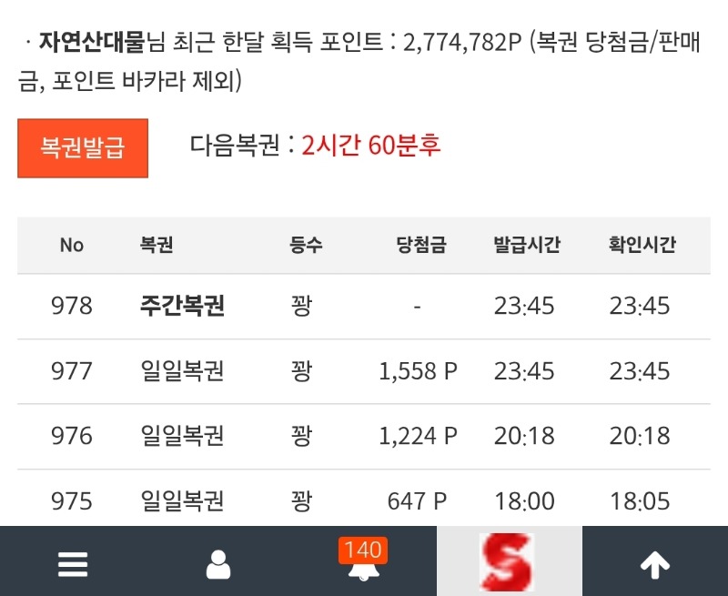쌍복~~ 나가리데쓰!
