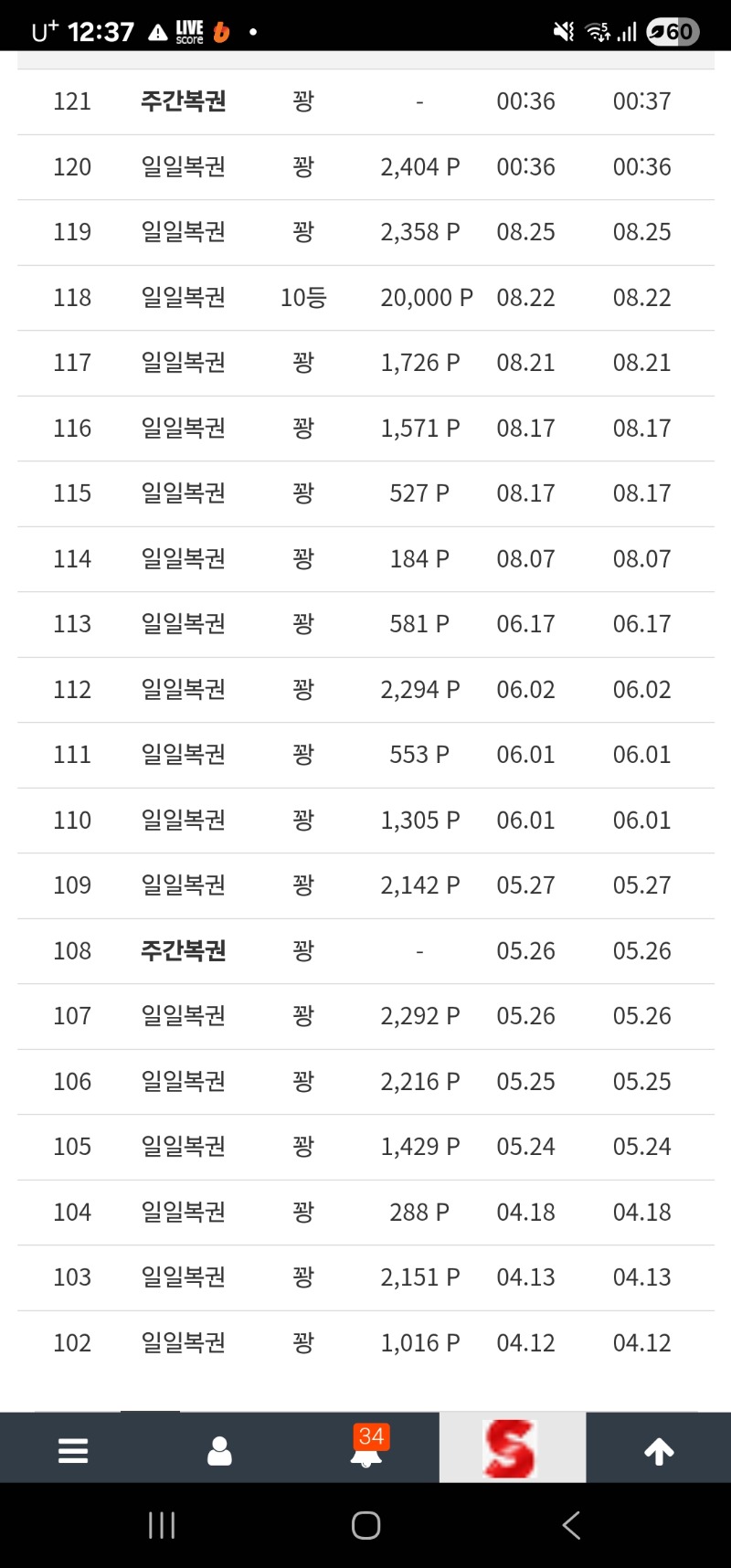 복권은 역시~~
