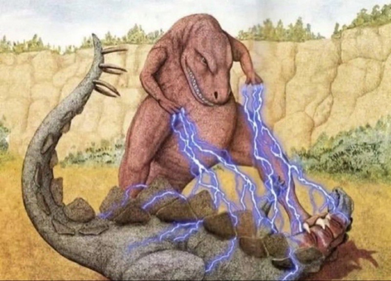 실제 공룡들의 싸움은 과연 진짜일까
