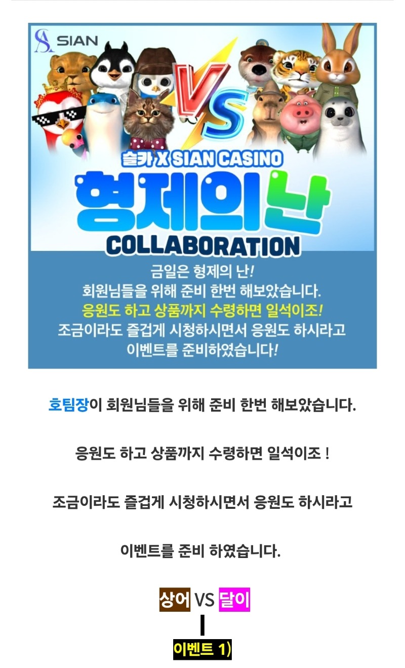 시안 미니형난 이벤트