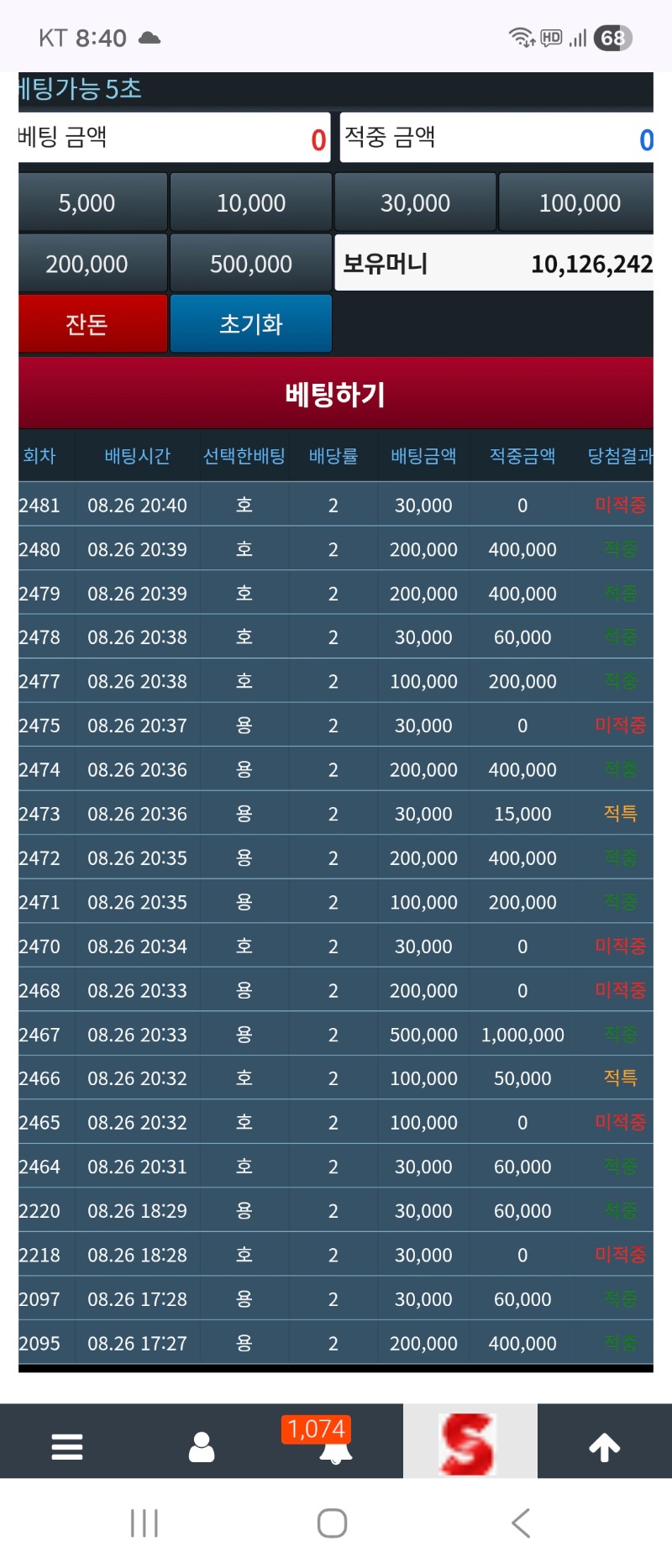 드뎌 천만슬포 성공..