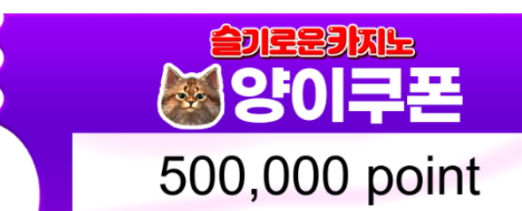 양이햄 50만 쿠폰 고마버