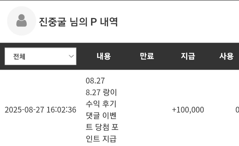 랑이 수익 댓글 슬포