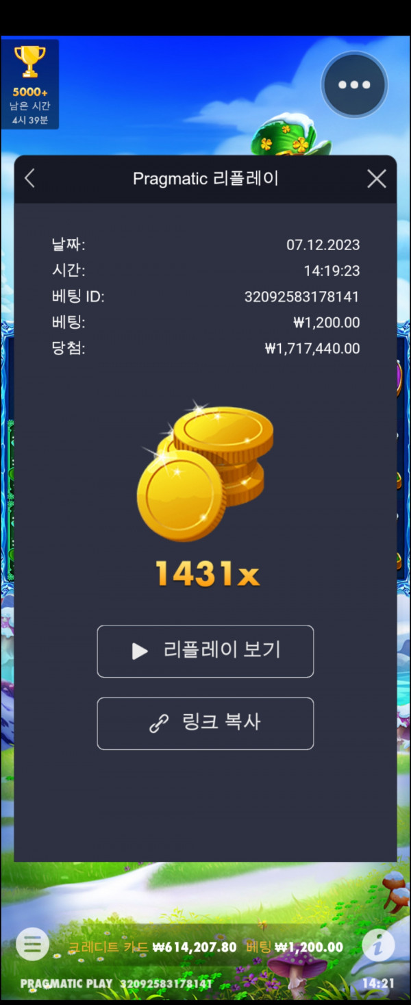 5프로즌신겜1400배